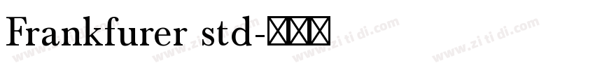 Frankfurer std字体转换